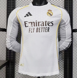 2526 RM Home Long Sleeve Player Version Soccer Jersey